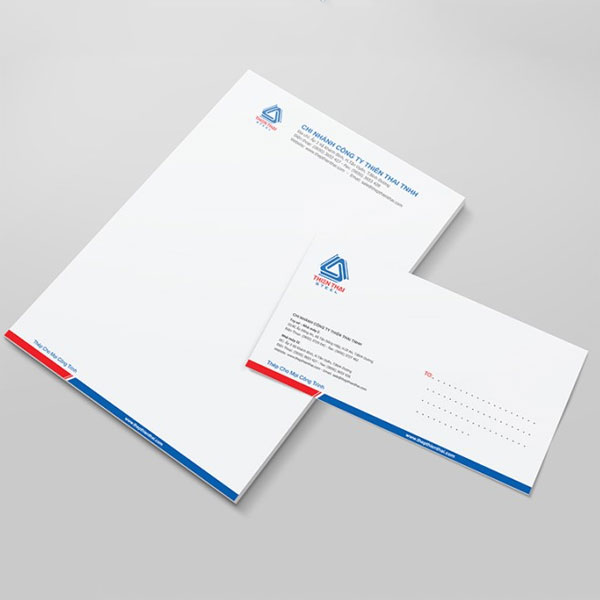 Mẫu in tiêu đề thư, in giấy tiêu đề letterhead chuẩn màu nhận diện thương hiệu tại PrintXpress