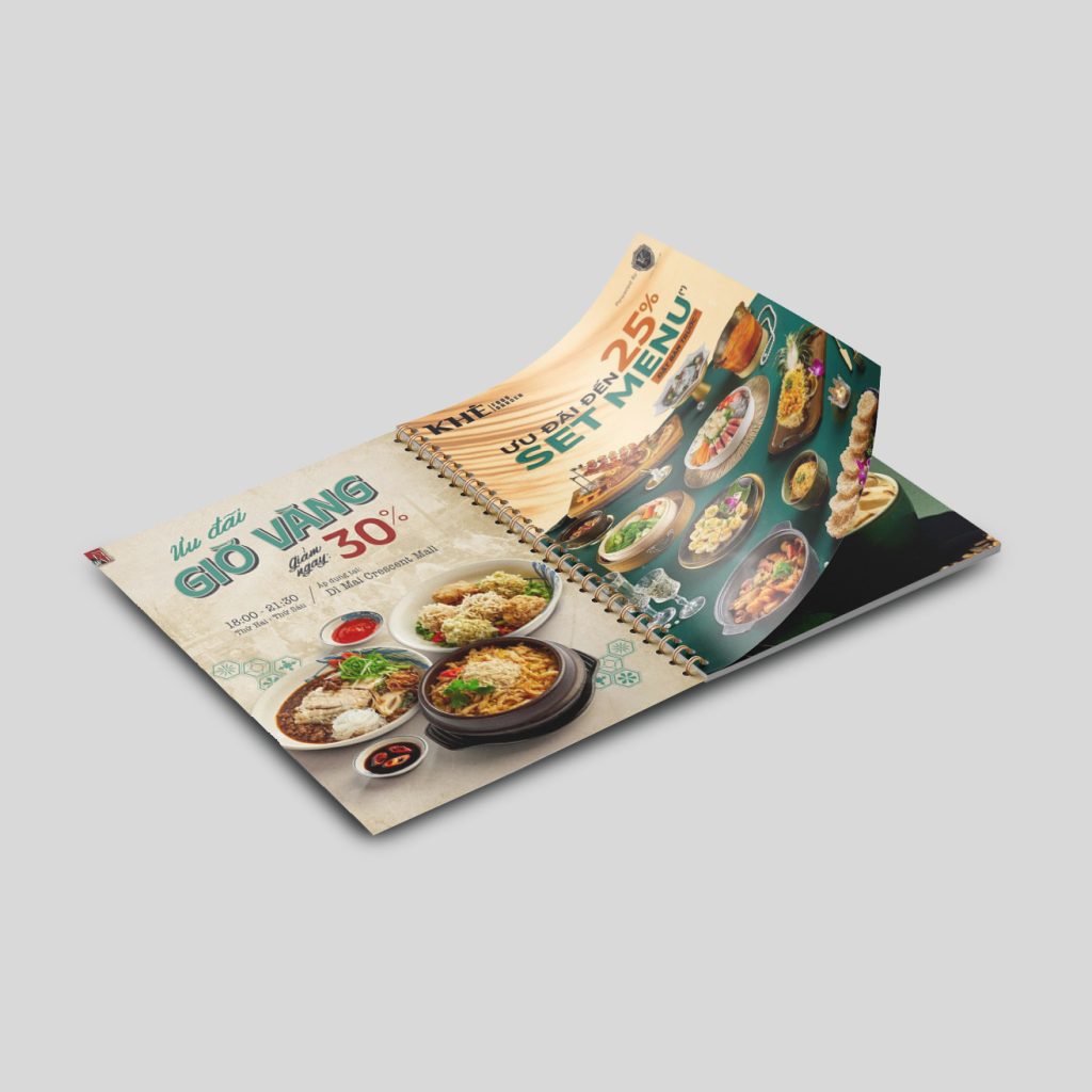 Mẫu in menu, in thực đơn nhà hàng quán cafe cán màng chống nước lấy ngay tại PrintXpress